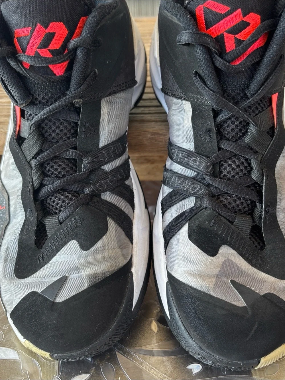 Jordan Kids Black/Red/White Basketball Sneakers
